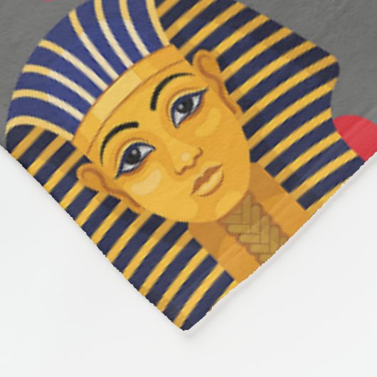 Muster Symbol antiker ägyptischer Hieroglyphus Fleecedecke (Ecke)