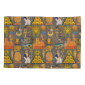 Muster Symbol antiker ägyptischer Hieroglyphus Kissenbezug (Rückseite-Links)