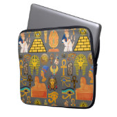 Muster Symbol antiker ägyptischer Hieroglyphus Laptopschutzhülle (Vorderseite Links)
