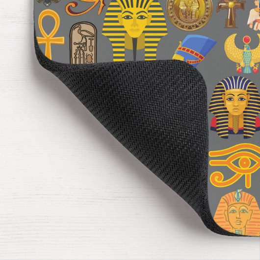 Muster Symbol antiker ägyptischer Hieroglyphus Mousepad (Ecke)