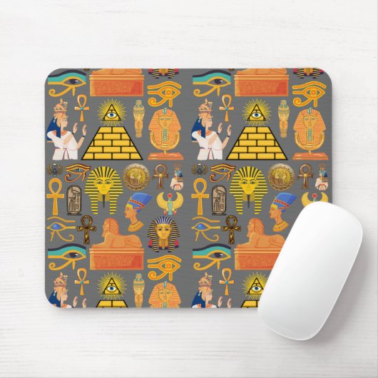 Muster Symbol antiker ägyptischer Hieroglyphus Mousepad (Mit Mouse)