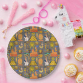 Muster Symbol antiker ägyptischer Hieroglyphus Pappteller (Party)