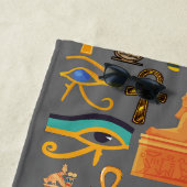 Muster Symbol antiker ägyptischer Hieroglyphus Strandtuch (Beispiel)