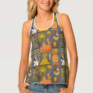 Muster Symbol antiker ägyptischer Hieroglyphus Tanktop