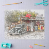 Muster T & Allgemeiner Store Vintage Entpackung Seidenpapier (Basteln)