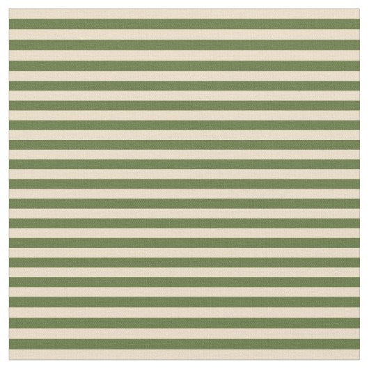 Muster Tan und Dunkle Olive Green Lines/Streifen Stoff (Nahaufnahme)