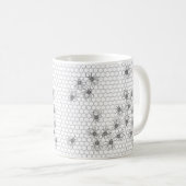 Muster-Tasse für Bienen und Honeycomb Kaffeetasse (VorderseiteRechts)