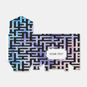 Muster - Taste für Labyrinthe - Schwarz + Text Geschenkschachtel (Ungefaltet)