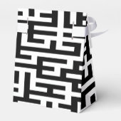 Muster - Taste für Labyrinthe - Schwarz + Text Geschenkschachtel (Rückseite)