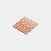 Muster Terracotta & Peach Tropical Pineapse Post-it Klebezettel (angewinkelt)