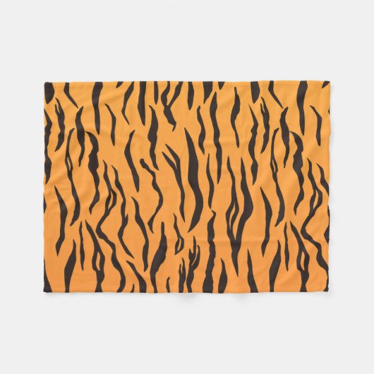 Muster Tigerhaut Fleecedecke (Vorderseite (Horizontal))