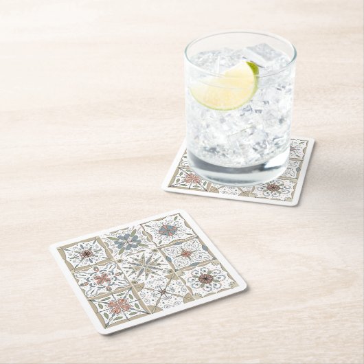 Muster Tile Mosaik Rechteckiger Pappuntersetzer (Vor Ort)