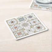 Muster Tile Mosaik Rechteckiger Pappuntersetzer (angewinkelt)