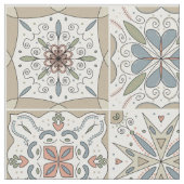 Muster Tile Mosaik Stoff (Nahaufnahme)