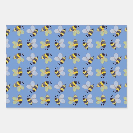 Muster Trio Geschenkpapier Set (Vorderseite 2)