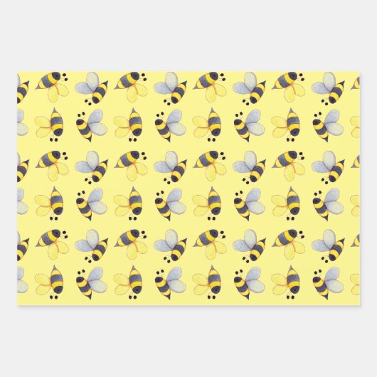 Muster Trio Geschenkpapier Set (Vorderseite)