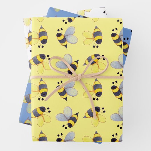 Muster Trio Geschenkpapier Set (Beispiel)