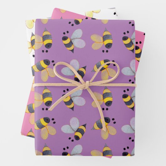 Muster Trio II Geschenkpapier Set (Beispiel)