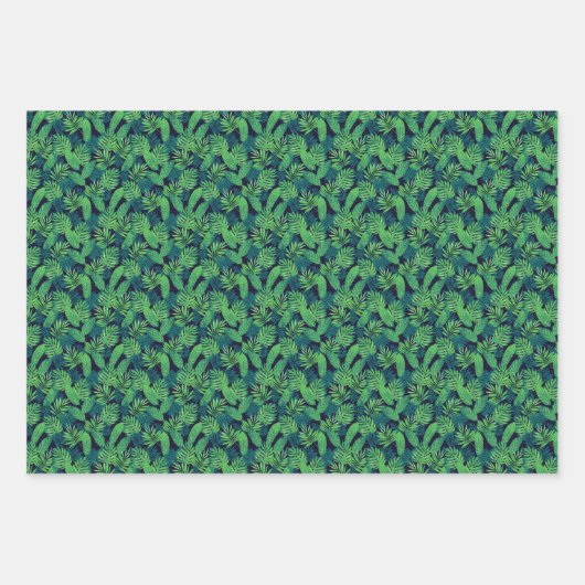 Muster tropischer Blätter (Vorderseite 3)