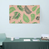 Muster tropischer Blätter 10 Banner (Messeveranstaltung)