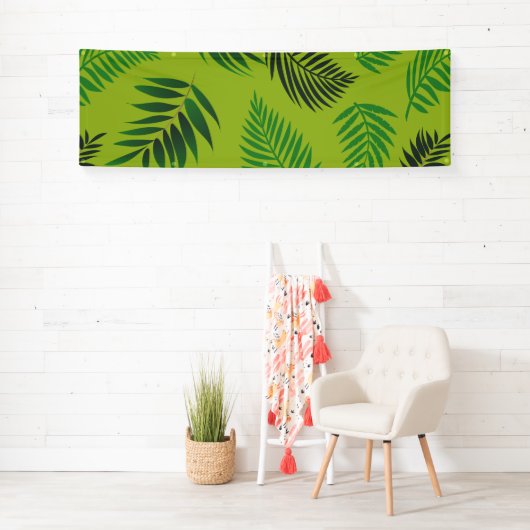 Muster tropischer Blätter 12 Banner (Insitu)