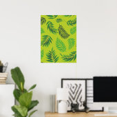Muster tropischer Blätter 12 Poster (Heimbüro)