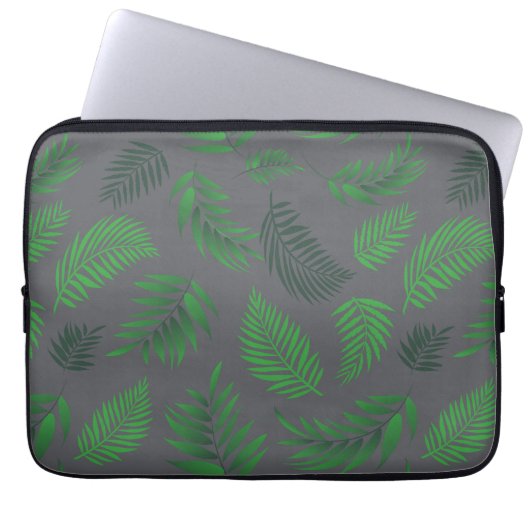 Muster tropischer Blätter 13 Laptopschutzhülle (Vorderseite)