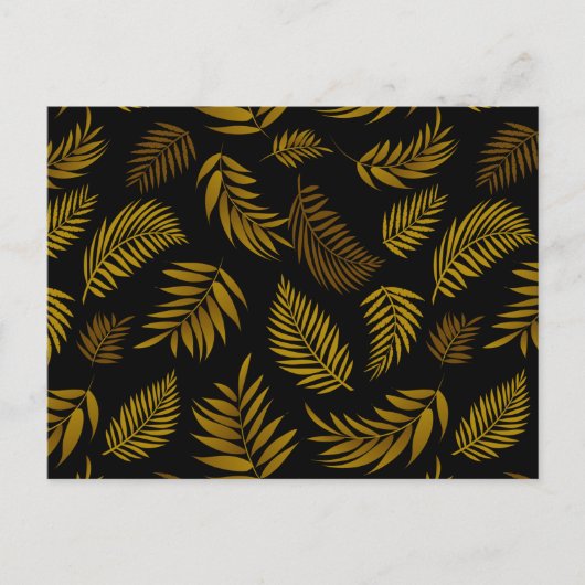 Muster tropischer Blätter 14 Postkarte (Vorderseite)
