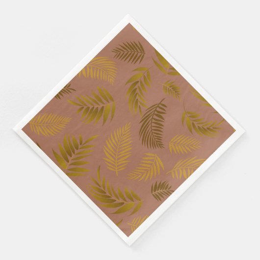 Muster tropischer Blätter 15 Serviette (Ecke)