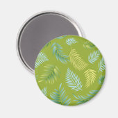 Muster tropischer Blätter 16 Magnet (Vorderseite/Rückseite)