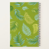 Muster tropischer Blätter 16 Notizblock (Rückseite)