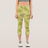 Muster tropischer Blätter 17 Capri Leggings (Vorderseite)