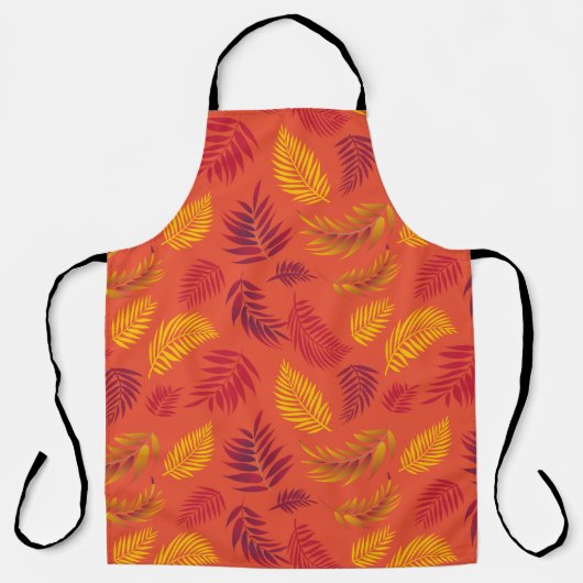 Muster tropischer Blätter 18 Schürze (Vorderseite)
