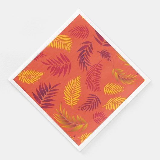 Muster tropischer Blätter 18 Serviette (Ecke)