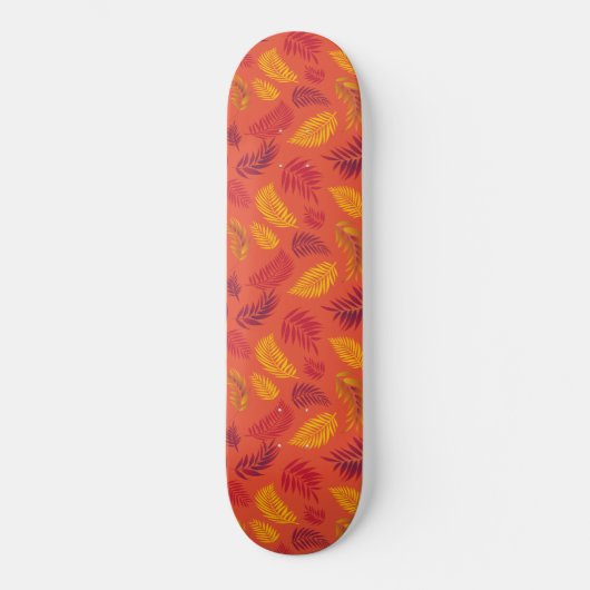 Muster tropischer Blätter 18 Skateboard (Vorderseite)