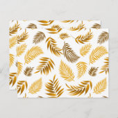 Muster tropischer Blätter 22 Postkarte (Vorne/Hinten)