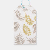 Muster tropischer Blätter 7 Geschenkanhänger (Rückseite)