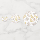 Muster tropischer Blätter 7 Konfetti (Rückseiten)