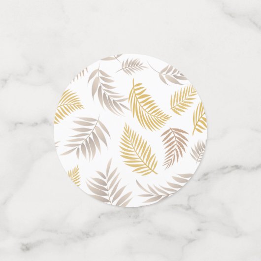 Muster tropischer Blätter 7 Konfetti (Klein Vorderseite)