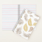 Muster tropischer Blätter 7 Notizblock (Innen)