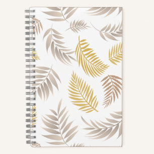 Muster tropischer Blätter 7 Notizblock