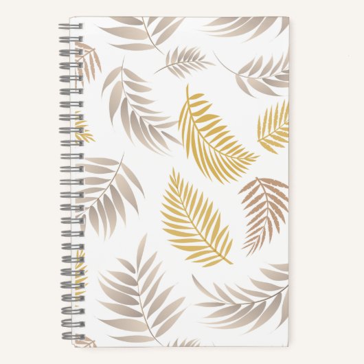 Muster tropischer Blätter 7 Notizblock (Vorderseite)