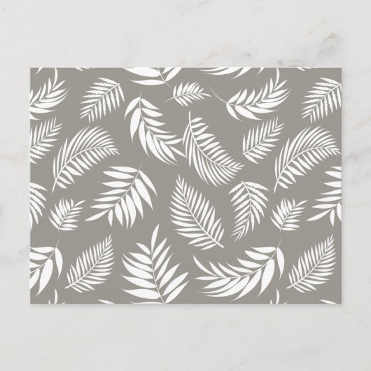 Muster tropischer Blätter 9 Postkarte (Vorderseite)