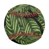Muster tropischer Blätter Baseball (Rückseite)