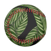 Muster tropischer Blätter Baseball (Vorderseite Links)