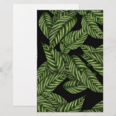 Muster tropischer Blätter Briefpapier (Vorne/Hinten)