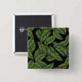 Muster tropischer Blätter Button (Vorne & Hinten)