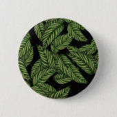 Muster tropischer Blätter Button (Vorderseite)
