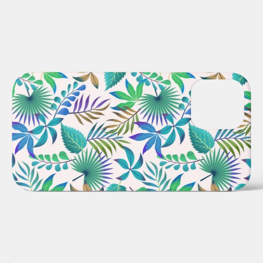 Muster tropischer Blätter Case-Mate iPhone Hülle (Rückseite (Horizontal))