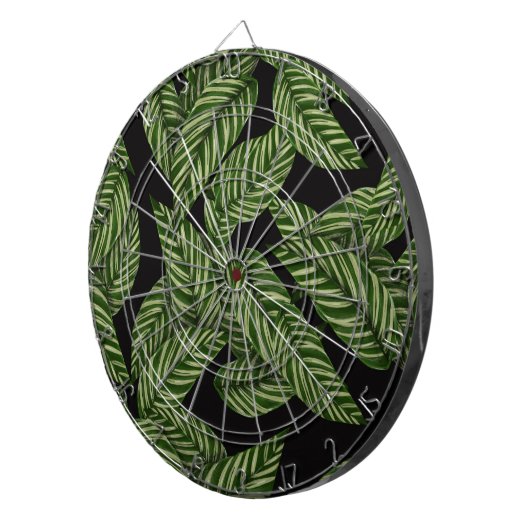 Muster tropischer Blätter Dartscheibe (Vorderseite rechts)